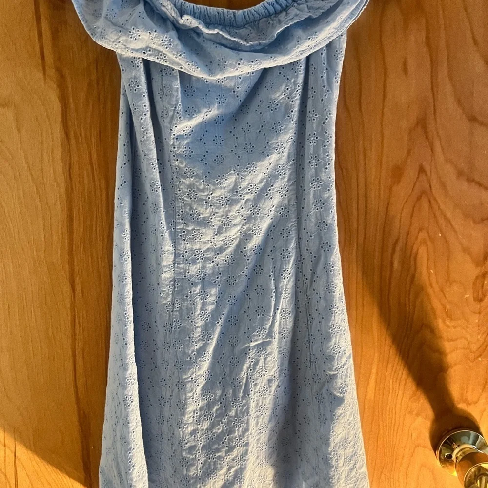 H&M Sky Blue Eyelet Dress